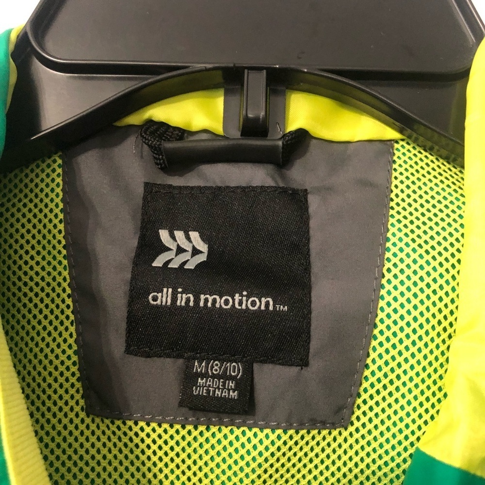 Target All In Motion Windbreaker‎ Jacket with Hood Kids Medium 8/10 - Picture 3 of 6